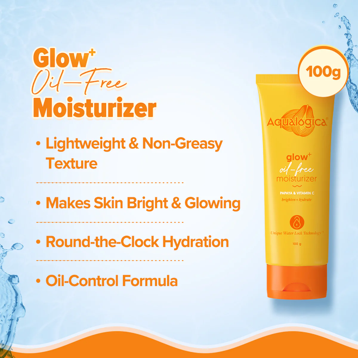 Glow+ Oil-Free Moisturizer 100g (Pack of 2) - Image 2