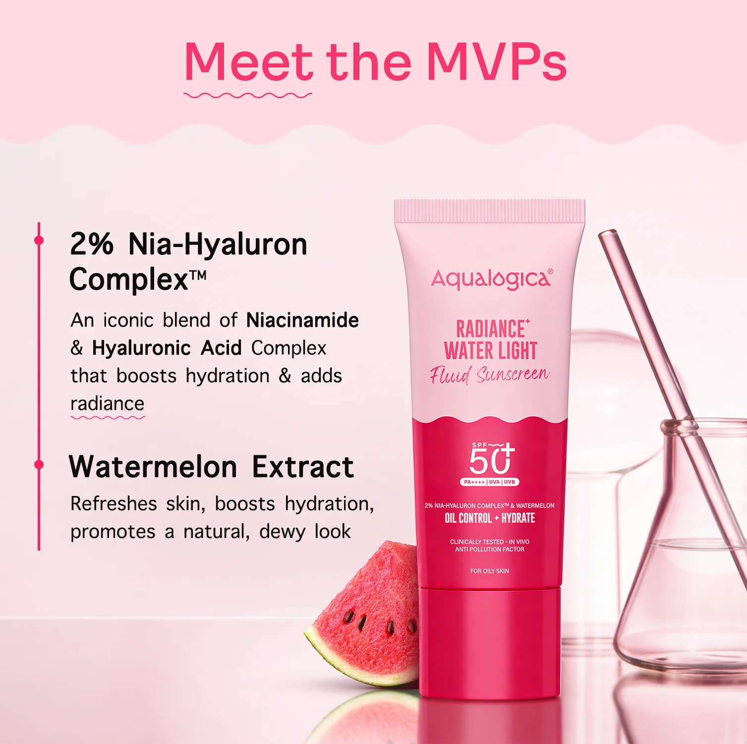 Radiance+ Oil Control Fluid Sunscreen for Oily Skin - 50g - Image 4