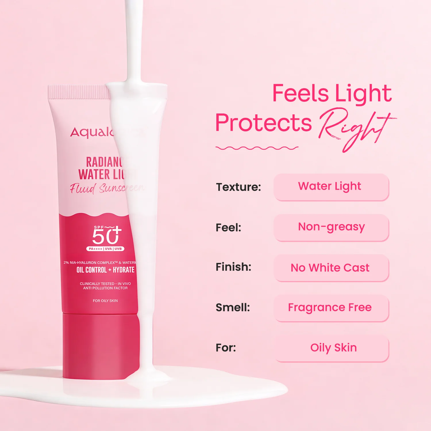 Radiance+ Oil Control Fluid Sunscreen for Oily Skin - 50g - Image 8